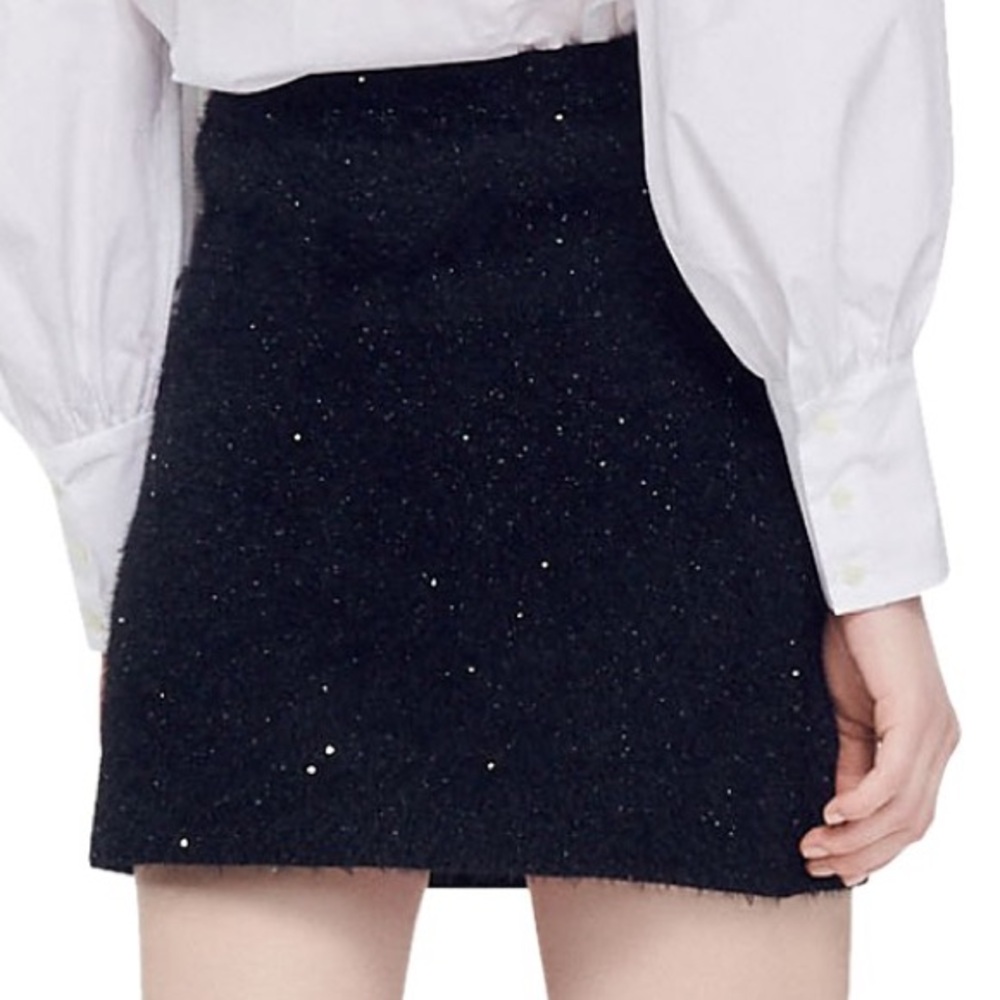 NWT Sandro Malmaison Sequined Tweed Skirt - Picture 2 of 14
